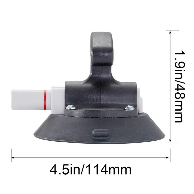 IMT 4.5" Glass Suction Cup Pump Active, T-Handle Vacuum Suction Cup Glass Lifter with Concave Plate for Flat/Curved Surface - Image 4